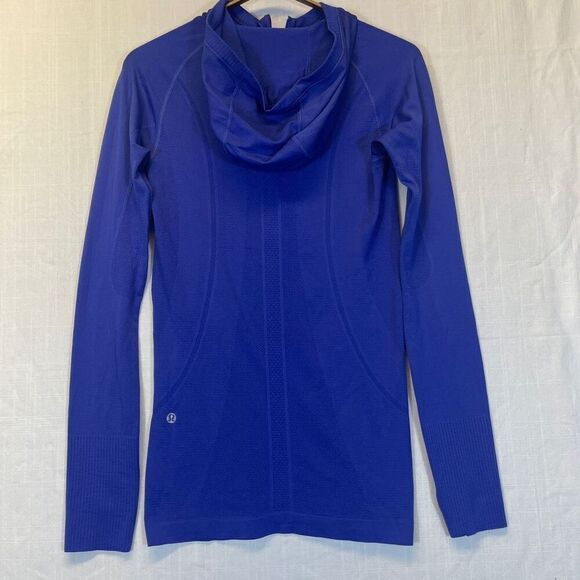 Lululemon Blue Run Dash Half Zip Pullover Long Sleeve Pullover Sweatshirt Size 6 - Picture 6 of 10